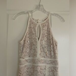 Prom dress, worn only once. Clean condition of the dress. Cut on the left leg.